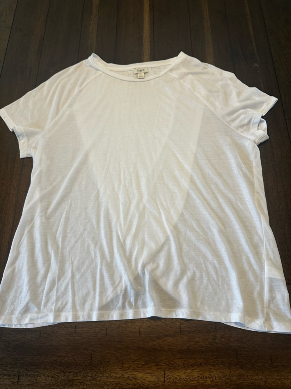 J. Crew White Short Sleeve Tee - Lightweight Crewneck